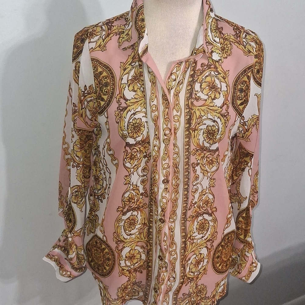 Fashion Nova/ Button Down Beauty- W Sz Small